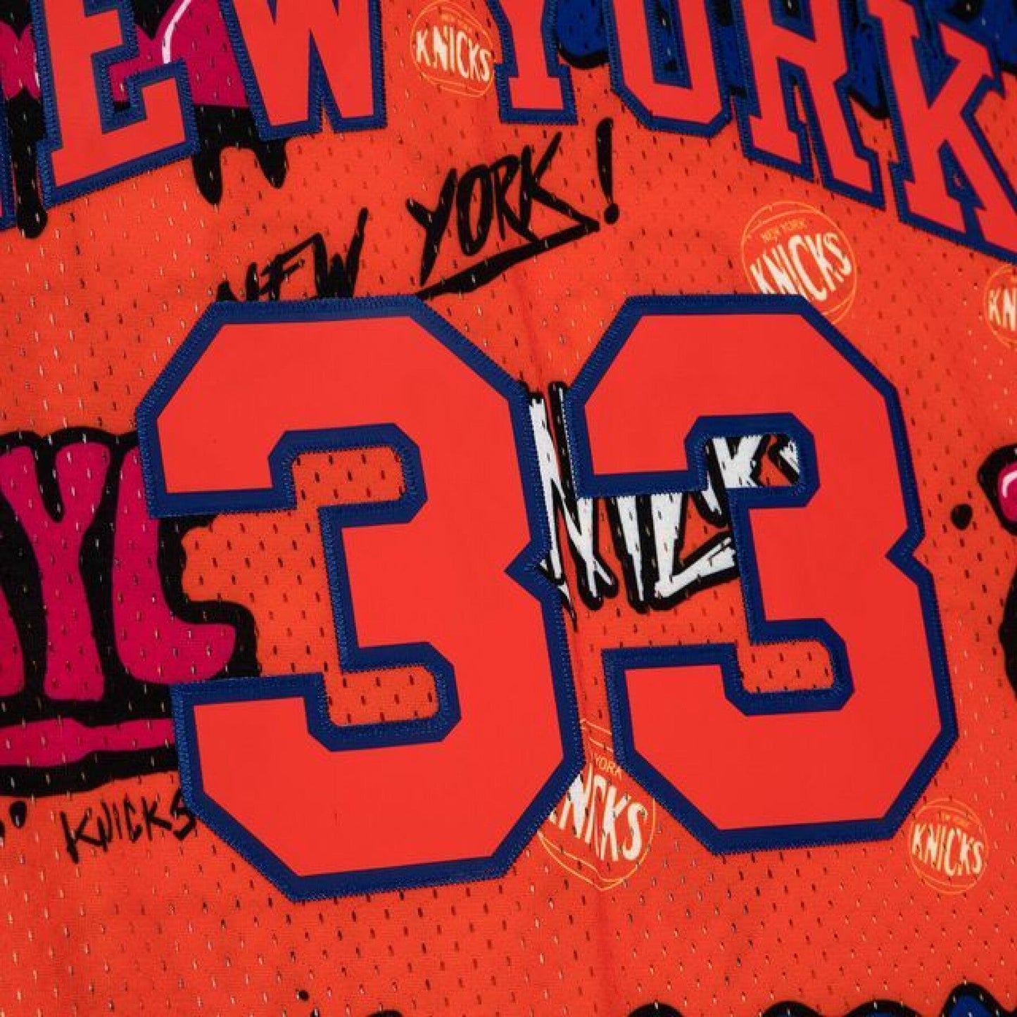 Mitchell & Ness Men's Slap Sticker Swingman Jersey Knicks 1991 Patrick Ewing Jerseys