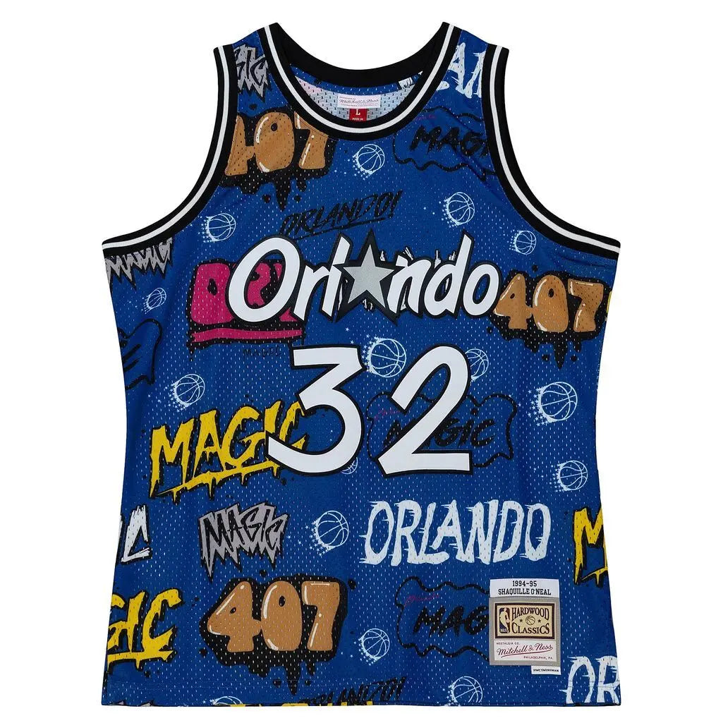 Mitchell & Ness Men's Slap Sticker Swingman Jersey Magic 1994 Shaquille O'Neal