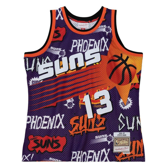 Mitchell & Ness Men's Slap Sticker Swingman Jersey Suns 1996 Steve Nash