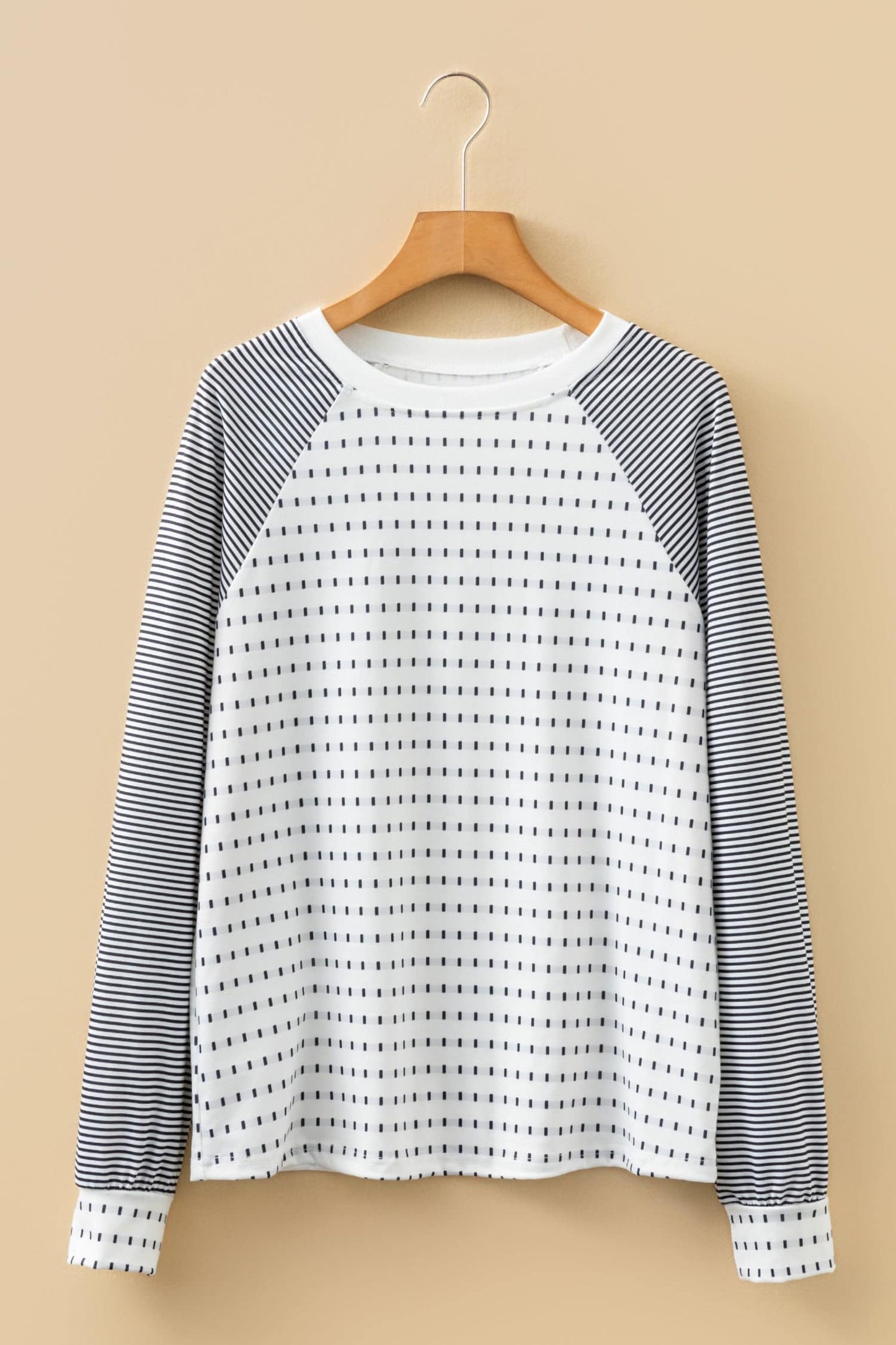 Adaline Long Sleeve Tee Long Sleeve Top - Black Stripe / L - 12/14