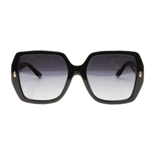 Tory Burch Black Polarized Square Sunglasses