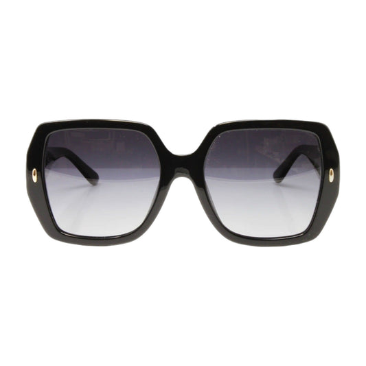 Tory Burch Black Polarized Square Sunglasses