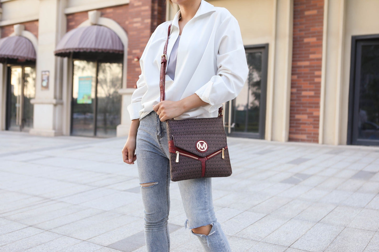 MKF Collection Women's Tania Signature Crossbody Bag