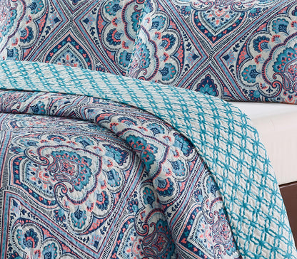 Blue/Coral-
