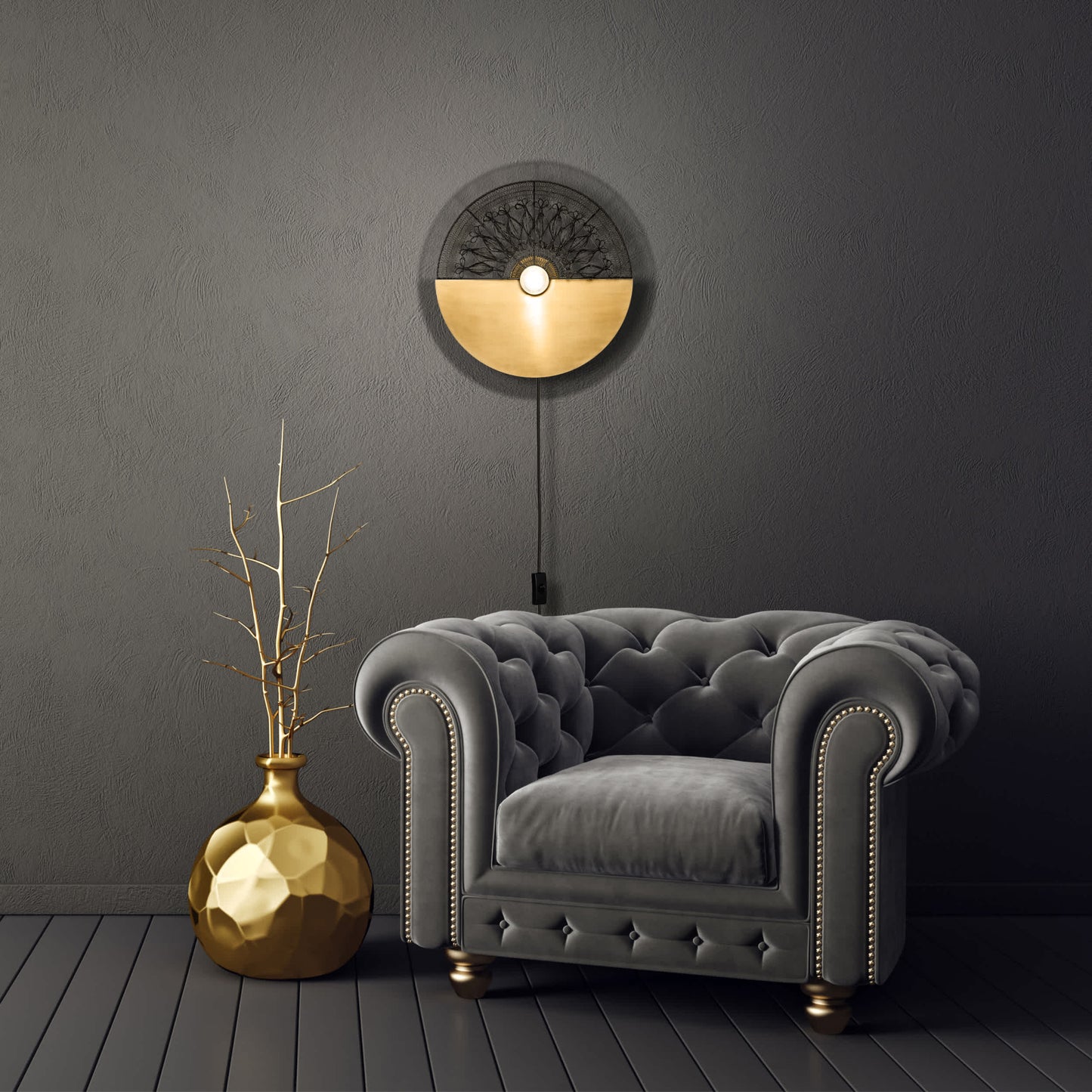 Black/Gold-