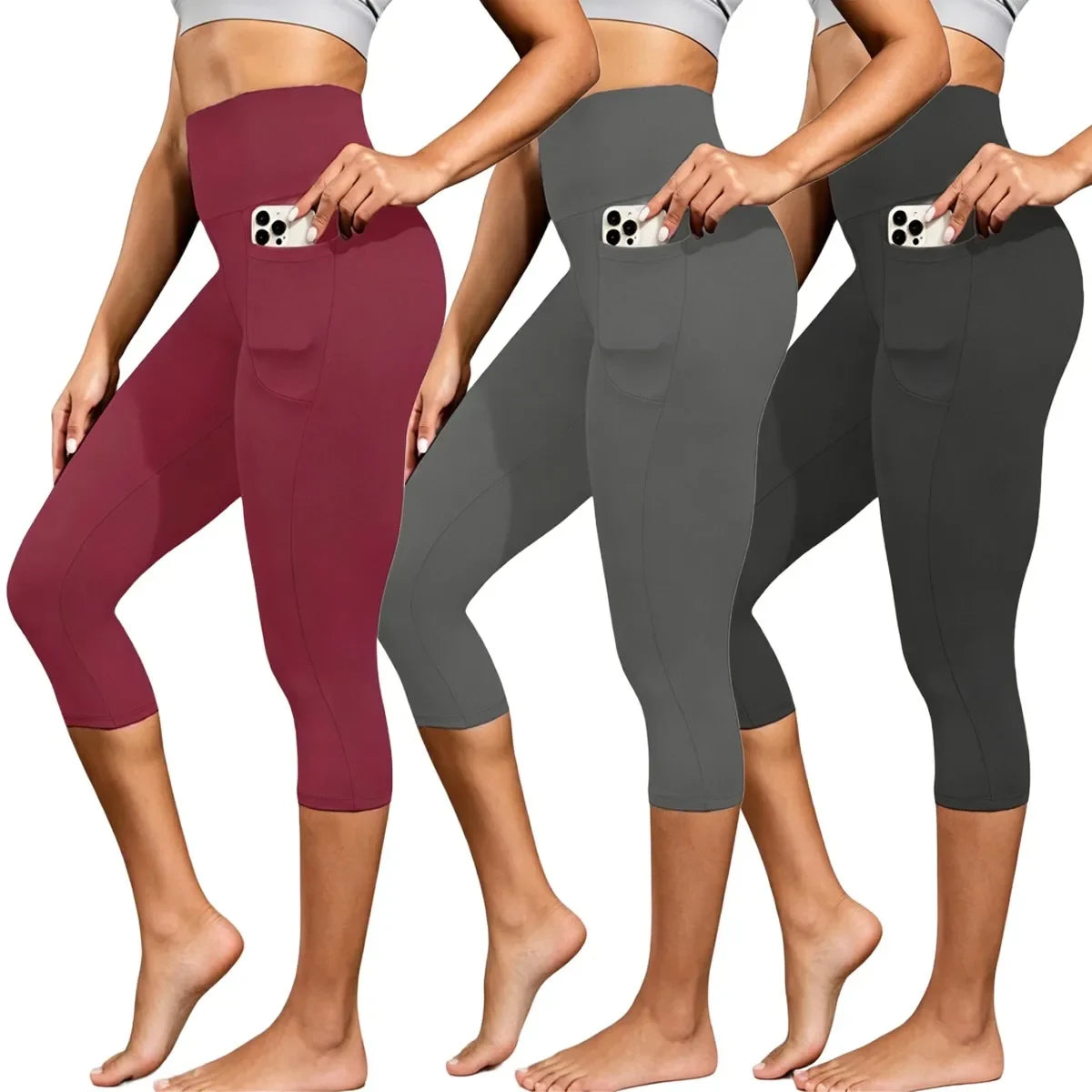 3-Pack(Black,Wine,Grey)-