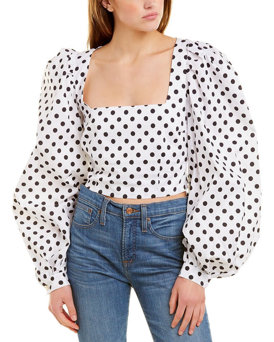 WBPK1-WHITE BLACK POLKA DOT-