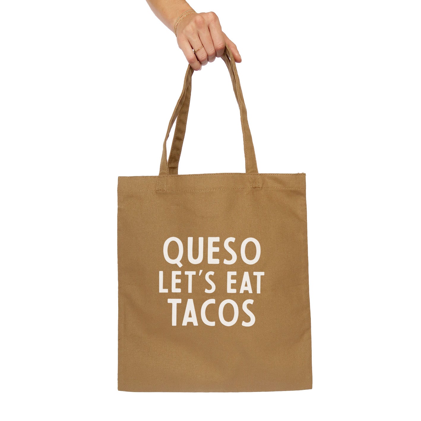 Frankie Jean Queso Let's Eat Tacos Tote Bag