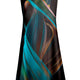 Teal Brown Abstract Swirl