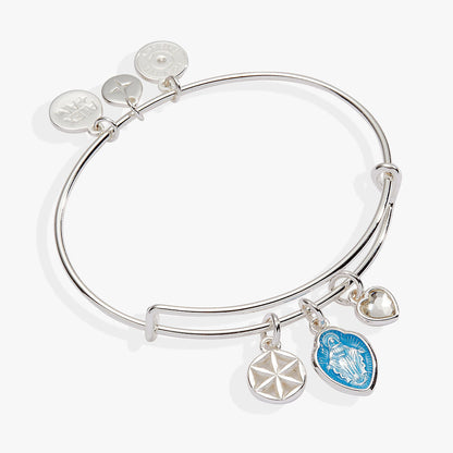 Faith and Family Mother Mary Charm Bangle