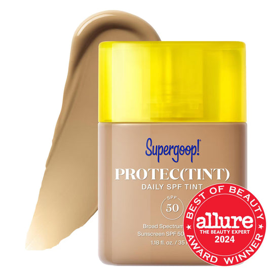 Protec(tint) Daily SPF Tint SPF 50 Sunscreen Skin Tint with Ectoin - Lightweight, Buildable Coverage, Cruelty-Free Tinted Sunscreen
