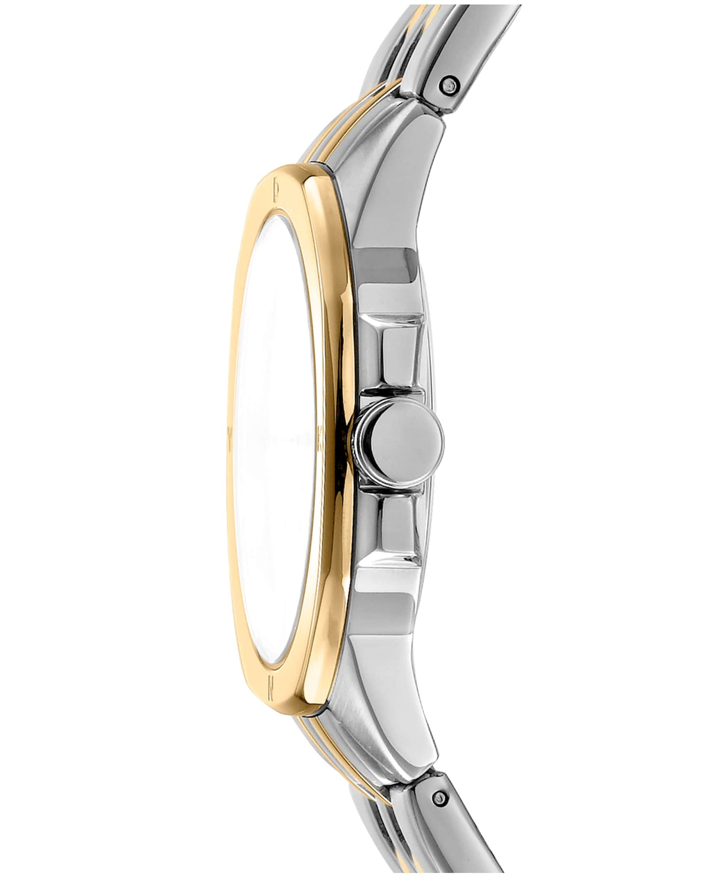 Dkny Women Watch, Two Tone Silver & Gold Color Case, Light Blue Dial, Two Tone Silver & Gold Color Metal Bracelet, 3 Hands, 5 Atm-1