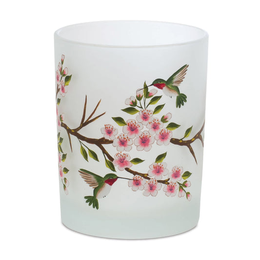 Melrose International Glass Hummingbird Votive Candle Holder (Set of 6)