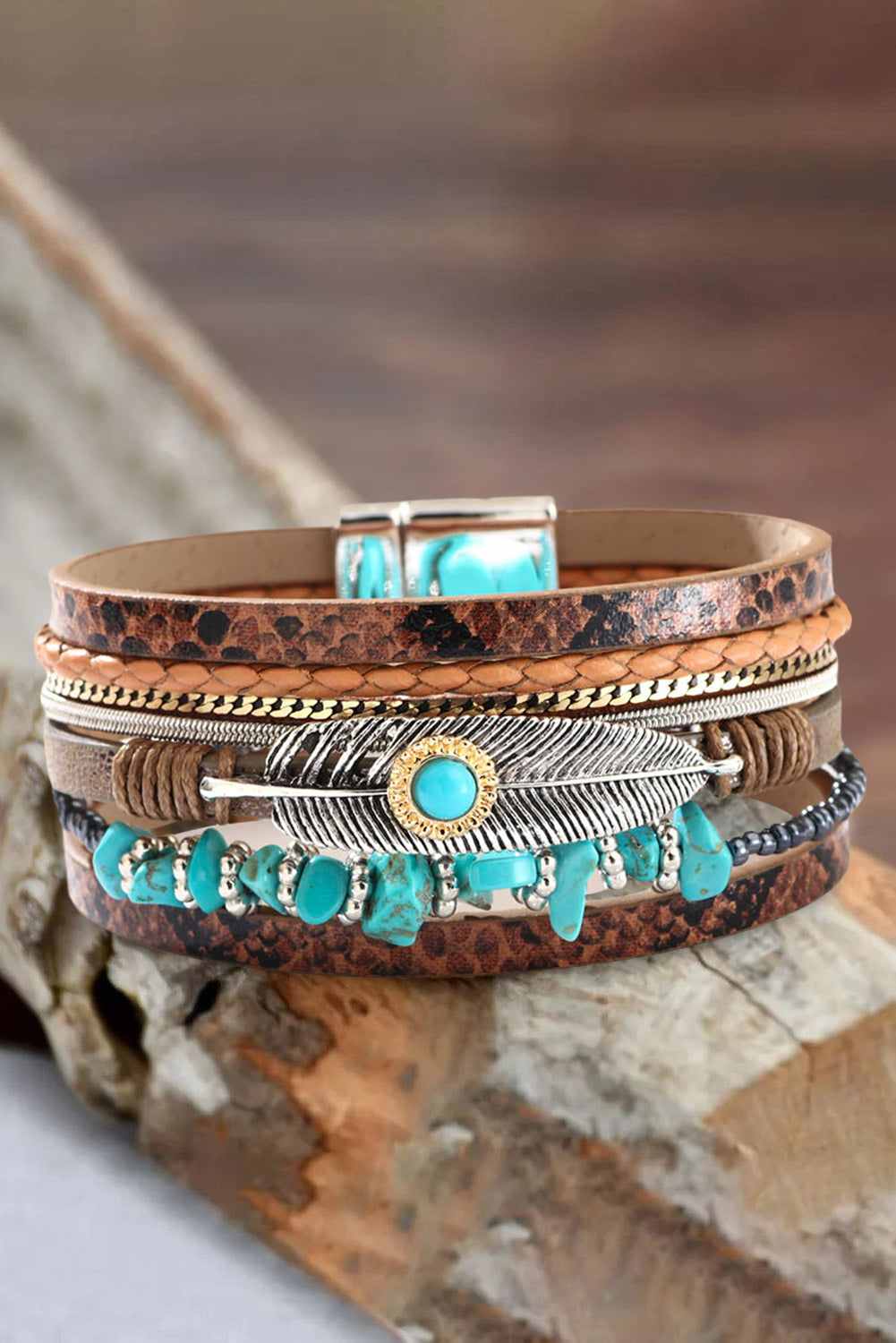 Mackenzie Vintage Layer Leather Bracelet