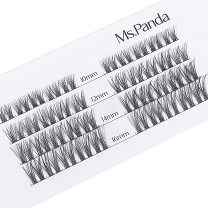 Ms. Panda Cluster Lashes – 10–16mm Mix Curl False Eyelash Set