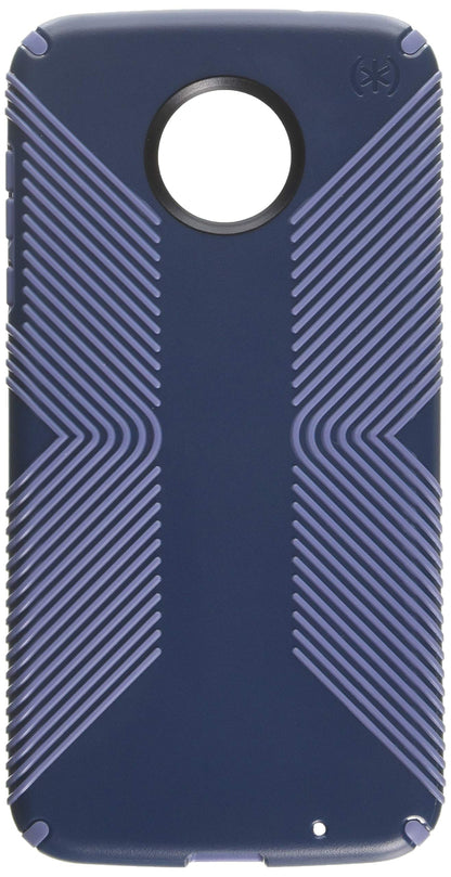 Speck Products Presidio Grip Cell Phone Case for Moto Z2 Force Edition - Marine Blue/Twilight Blue