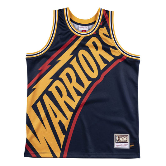 Mitchell & Ness Men's NBA Big Face Fashion Jersey Golden State Warriors