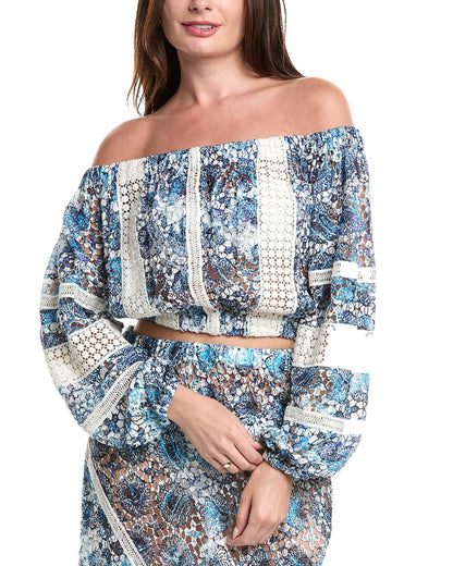 PNTOL-POOLSIDE PRINTED LACE-