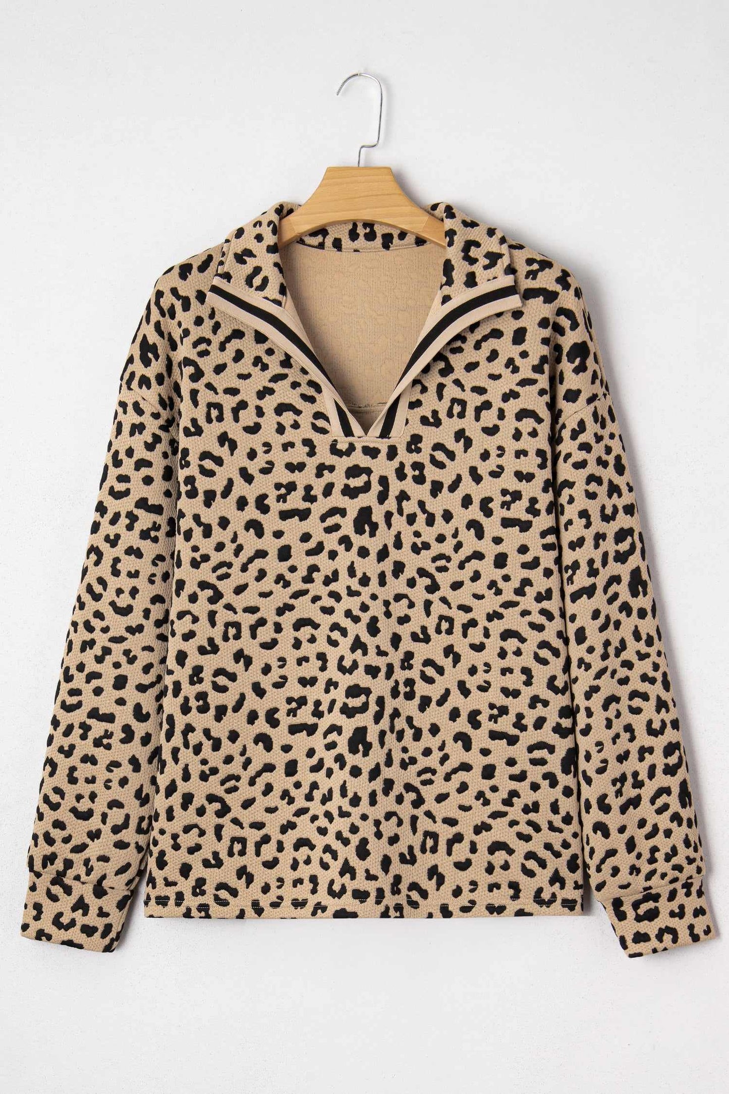 Tru Polo Collar Pullover Top - Parchment / L - 12/14