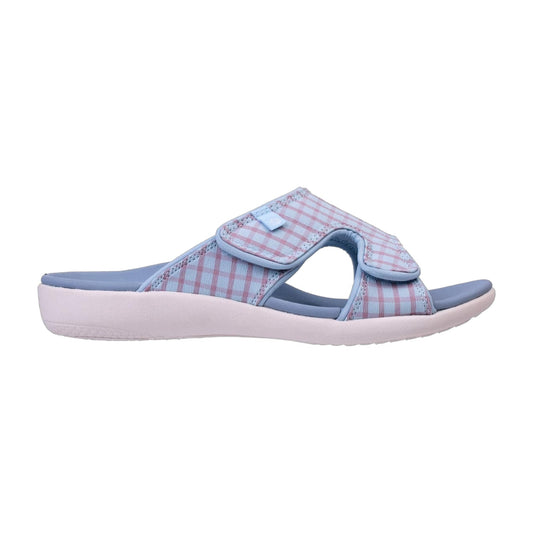 Kholo Checkered Orthotic Slide Sandals - Wide Width