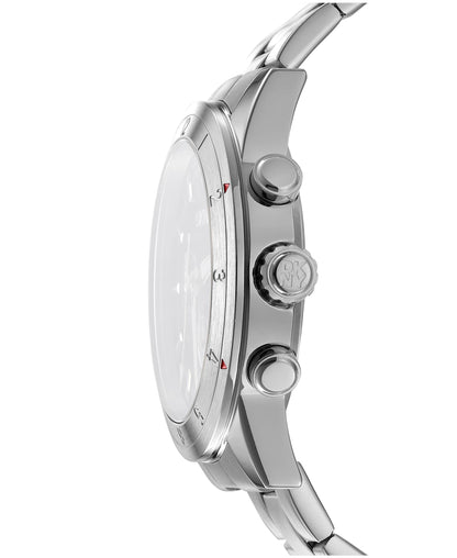 Dkny Men Watch, Silver Color Case, Silver Dial, Stainless Steel Metal Bracelet, Chronograph, 10 Atm-5