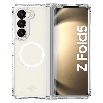 Itskins Supreme R Clear Protective Phone Case for Samsung Galaxy Z Fold5 Slim Hybrid Case Transparent