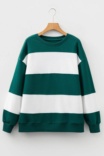 Phoebe Drop Shoulder Baggy Sweatshirt - Green / L - 12/14