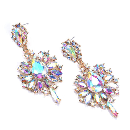 Crystal & Cubic Zirconia Teardrop Earrings