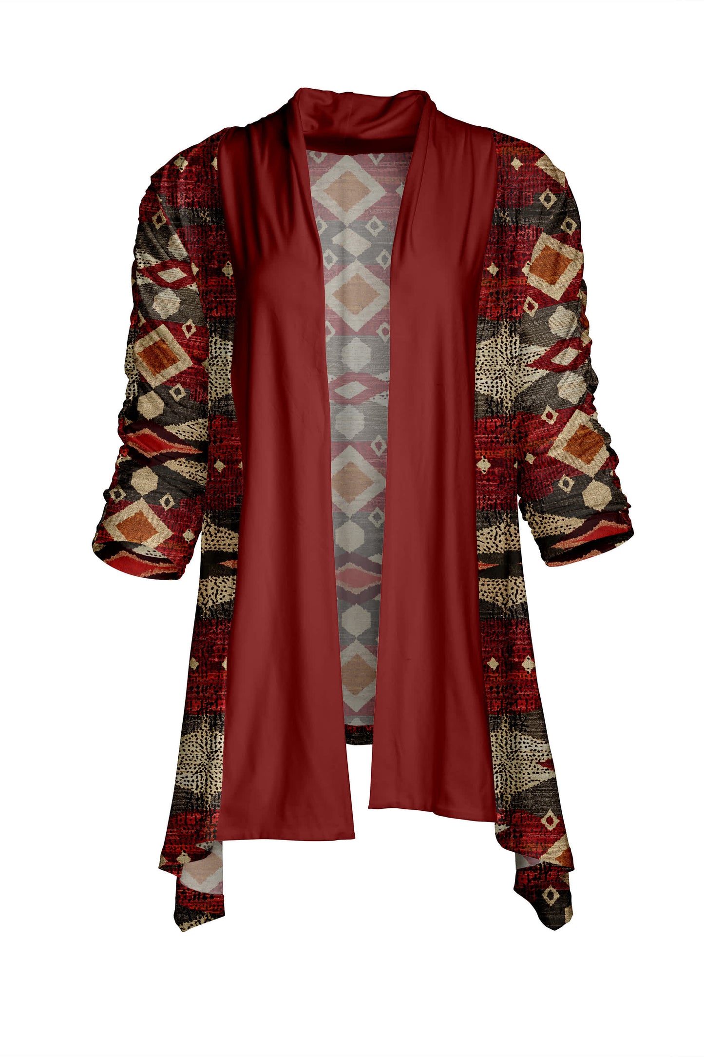 Red Multi Tribal Patchwork-