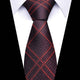 Deep Charcoal & Crimson Plaid