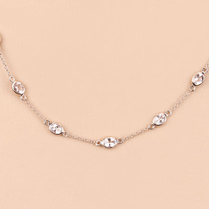 Genuine Morganite By The Yard Necklace