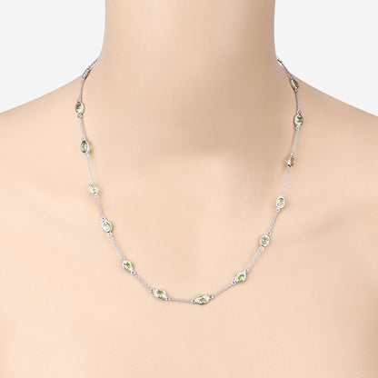 Genuine Peridot By The Yard Necklace