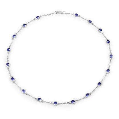 Genuine Tanzanite By The Yard Necklace