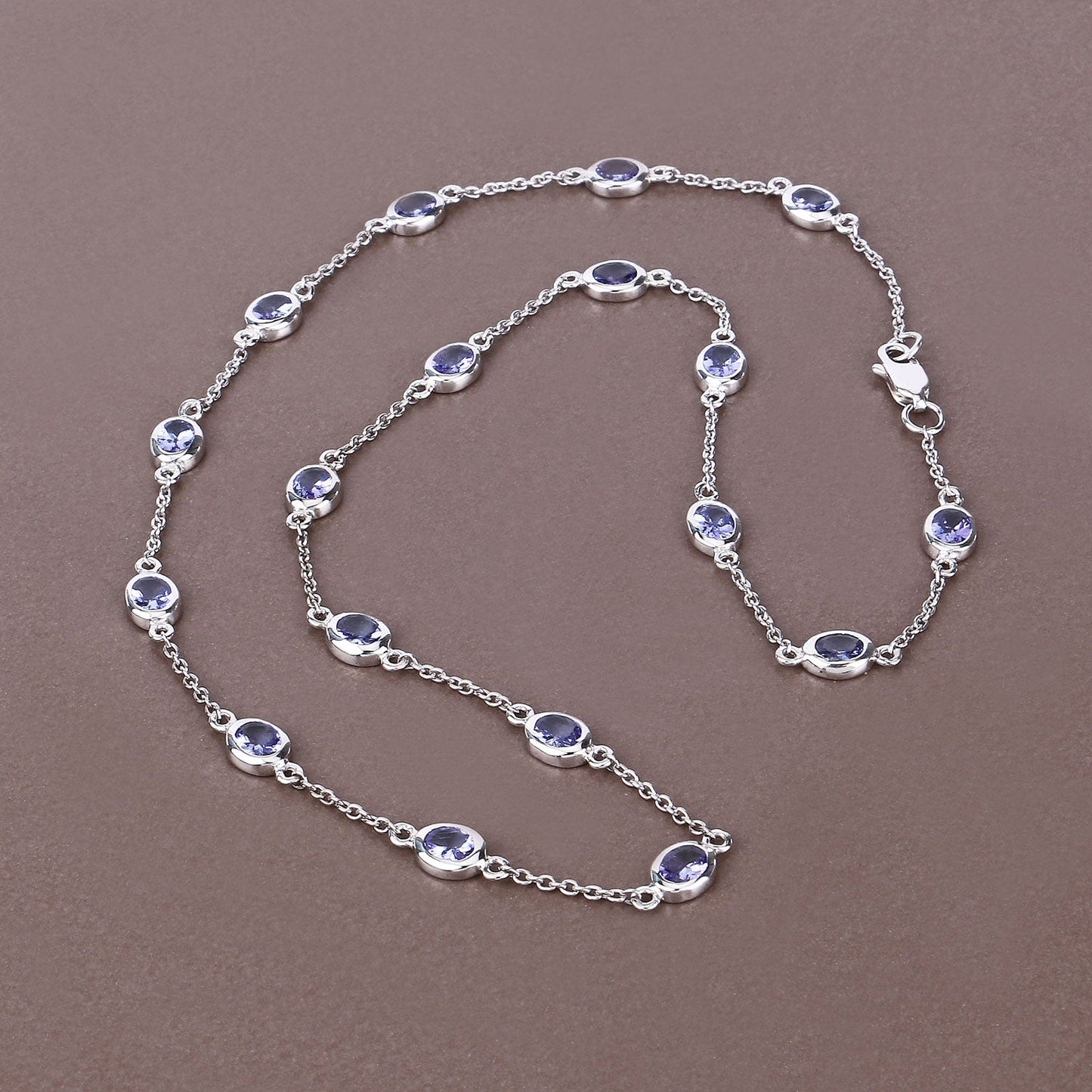 Genuine Tanzanite By The Yard Necklace