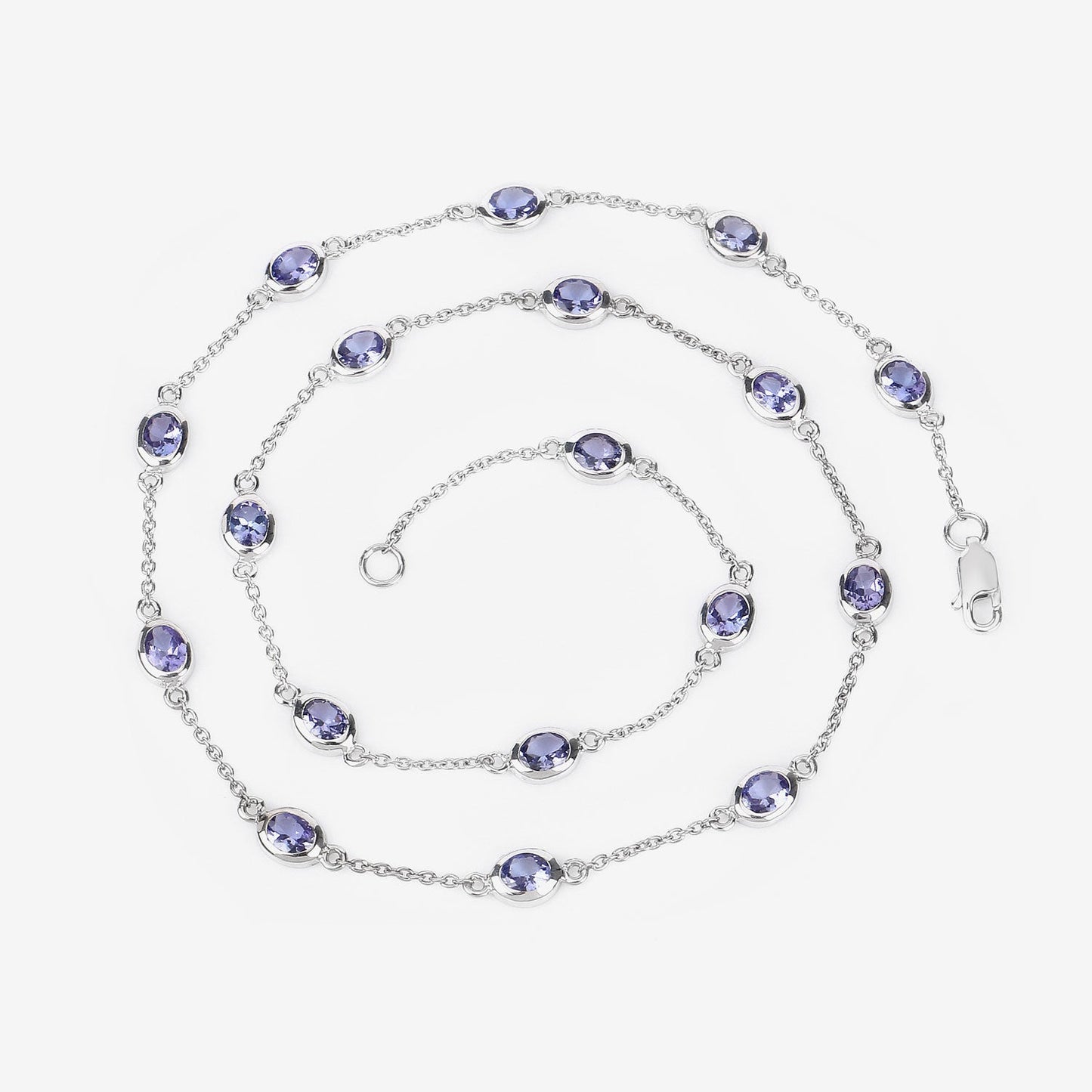 Genuine Tanzanite By The Yard Necklace