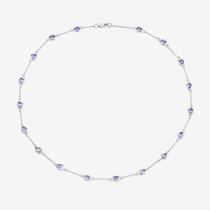 Genuine Tanzanite By The Yard Necklace