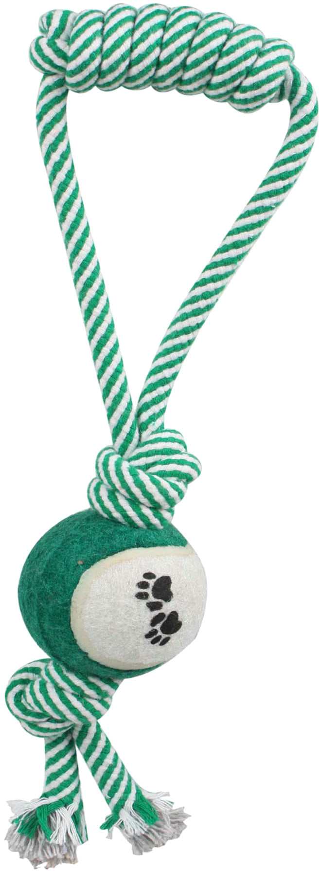 Pet Rope Ball Pet Life Pull Away' Rope And Tennis Ball – Zulily