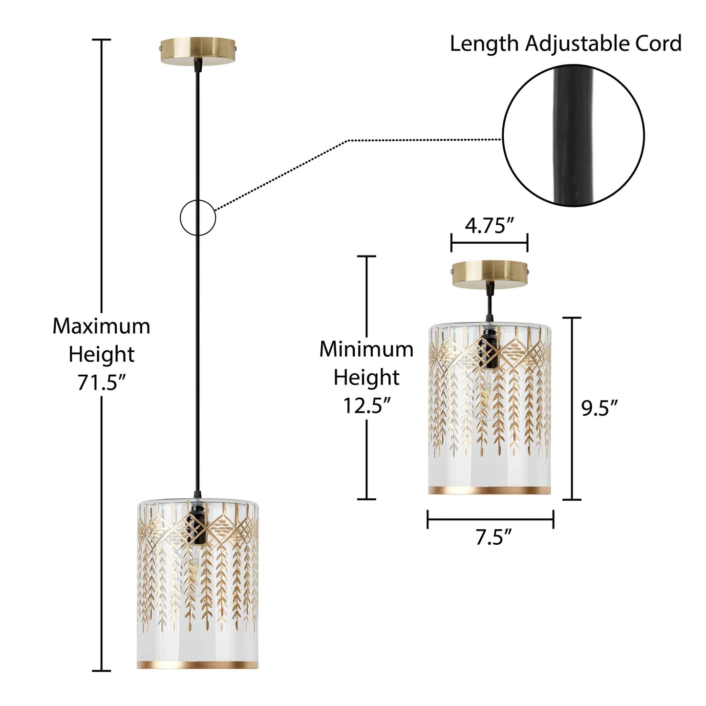 Clear/Gold-