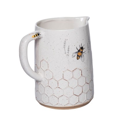 Dolomite Bee Pitcher Multicolored for Spring Serving and Entertaining