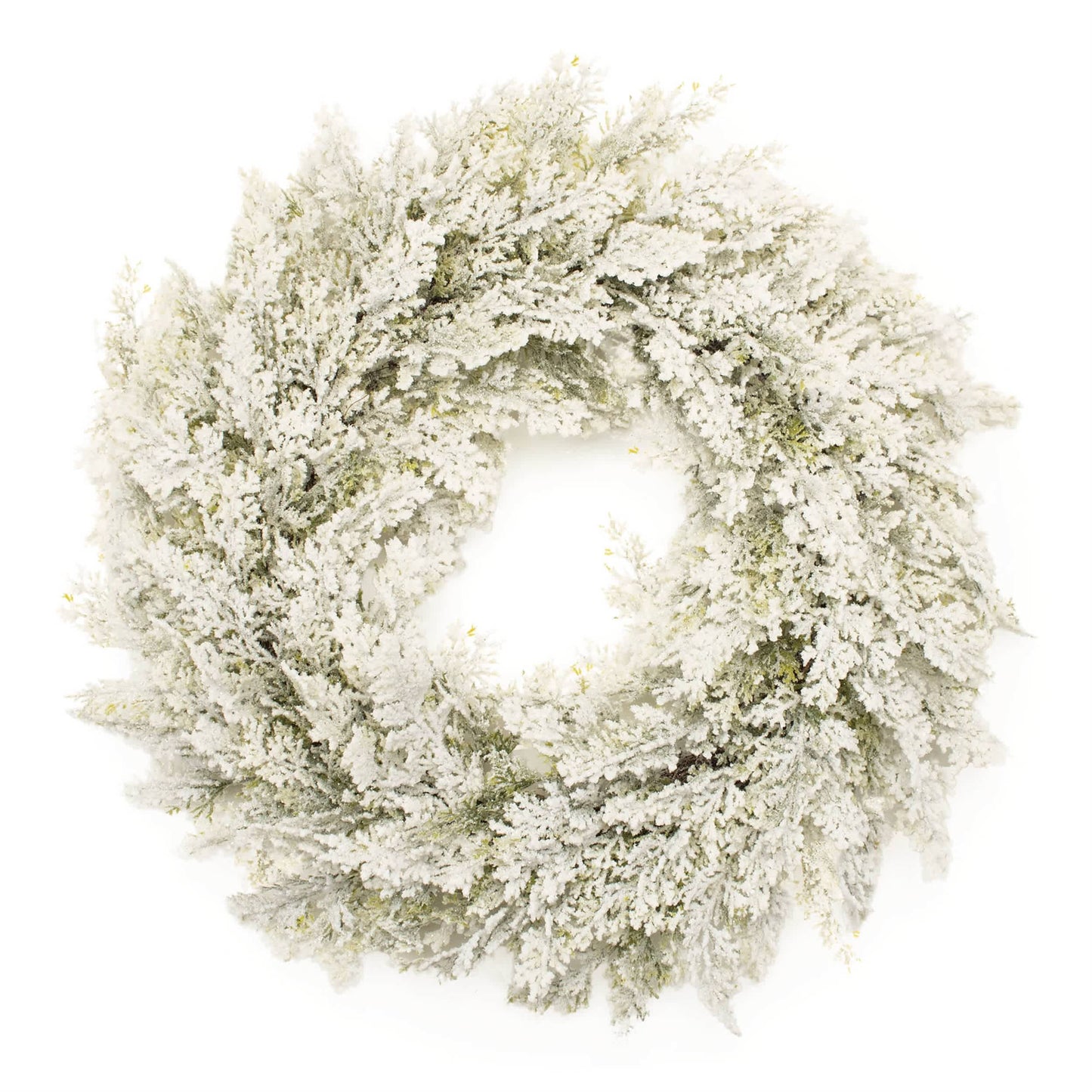 Melrose International Snowy Flocked Pine Wreath 24"D