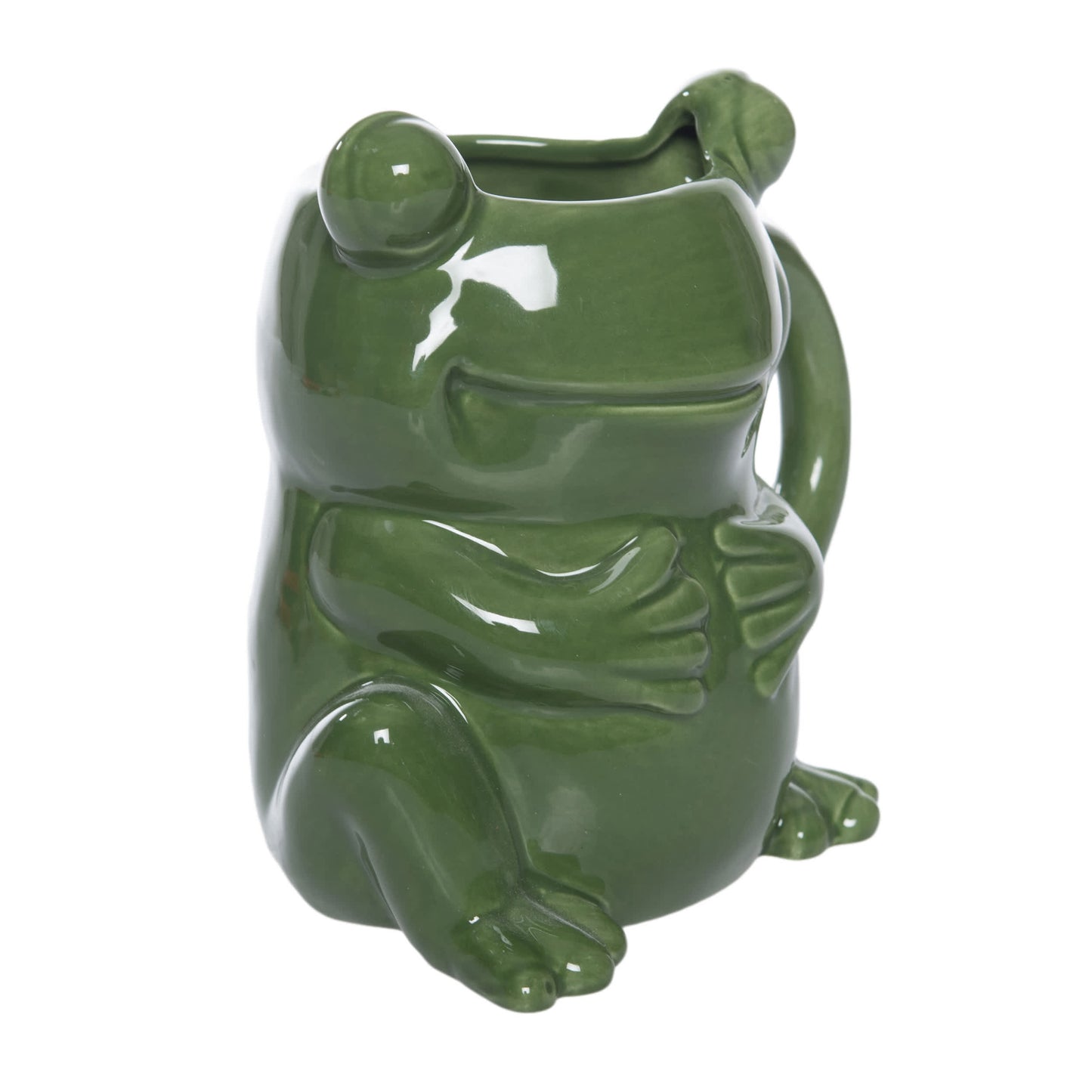 Ceramic Frog Shape Mug Green for Spring Serving and Entertaining