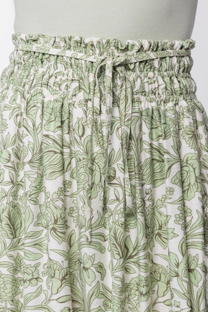 Nancy Skirt (White/Green)