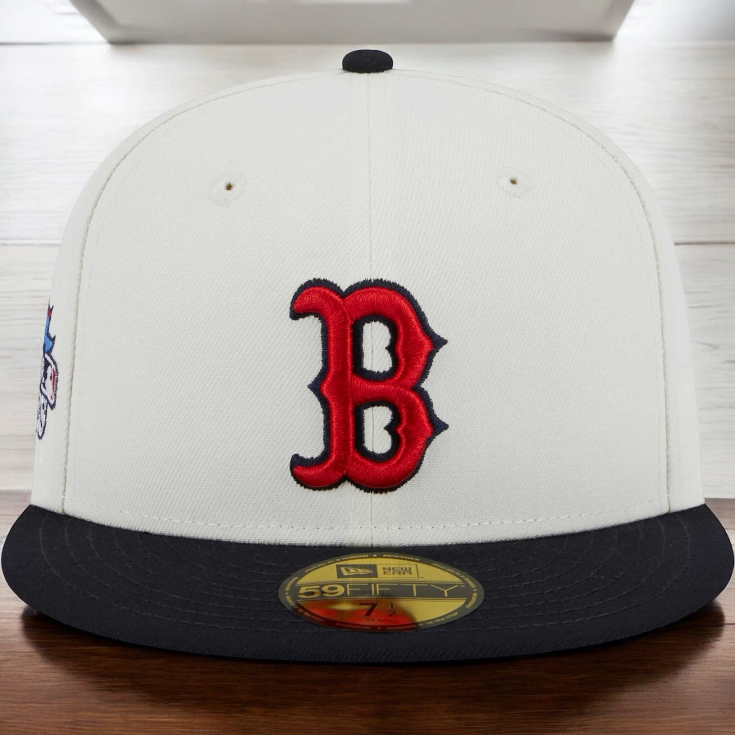 Men's New Era MLB Boston Red Sox 5950 Retro E1 Fitted - Cream/Royal