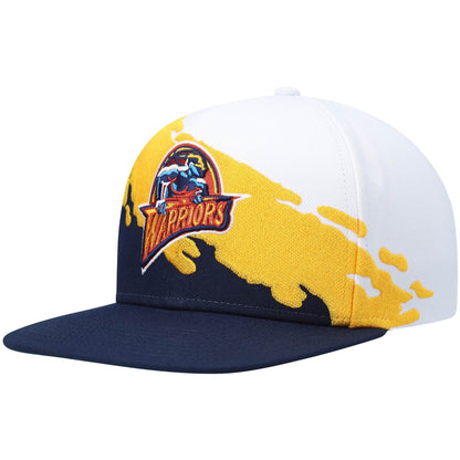Mitchell & Ness Men's NBA Paintbrush Snapback Hwc Warriors Snapback Caps