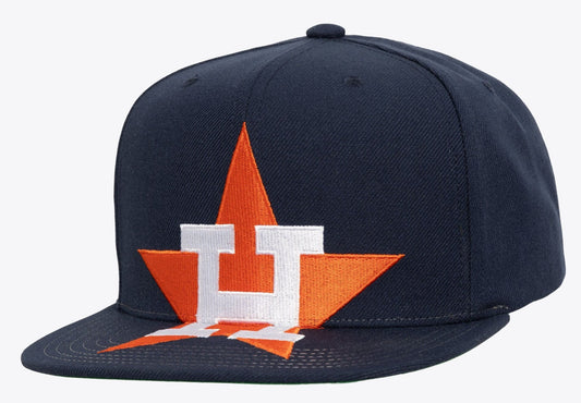 Mitchell & Ness Men's MLB Xl Logo Snapback Coop Astros Snapback Caps