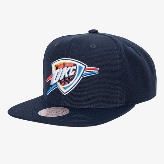 Mitchell & Ness Men's NBA Team Ground 2 Snapback Thunder Snapback Caps