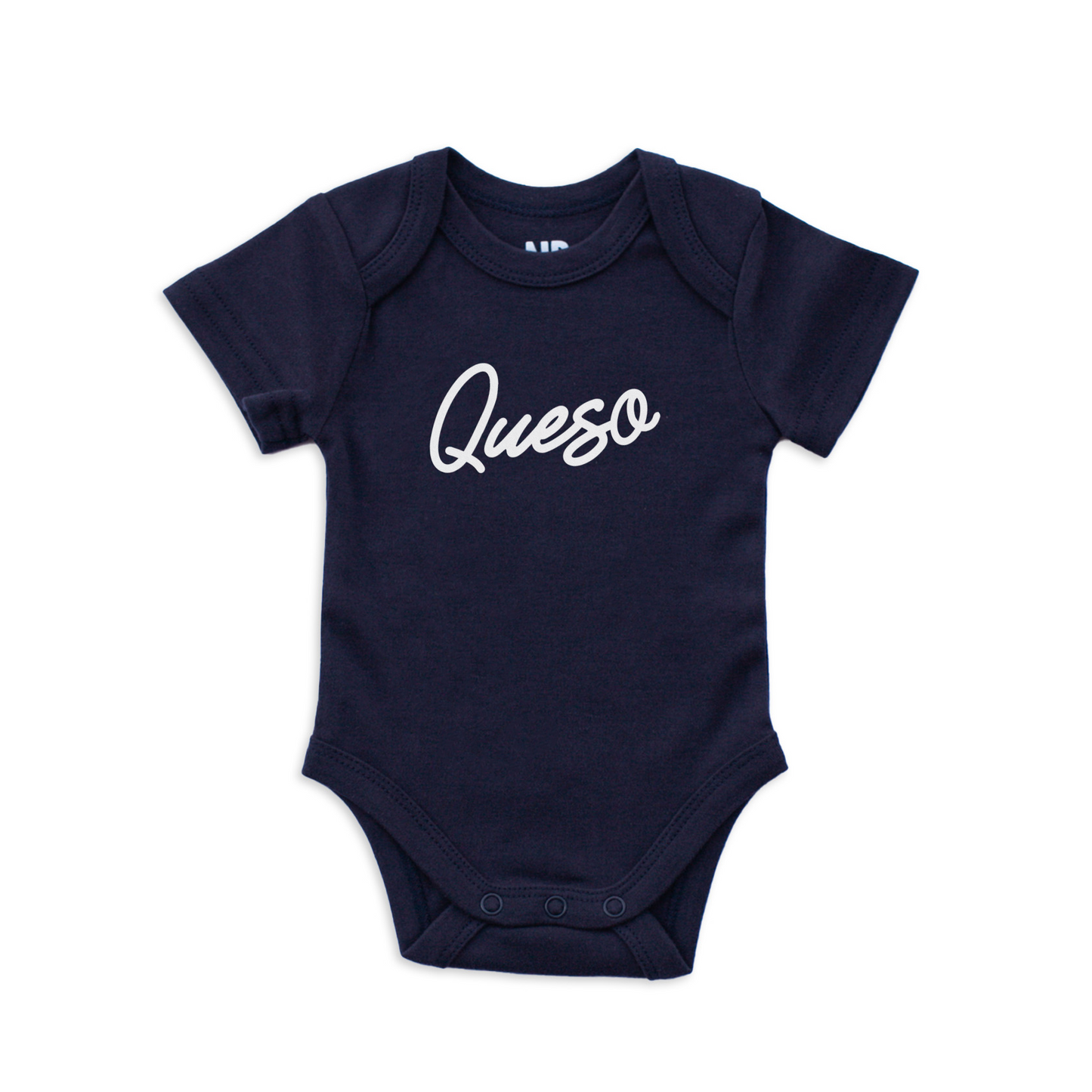 Frankie Jean Queso Cursive Onesie