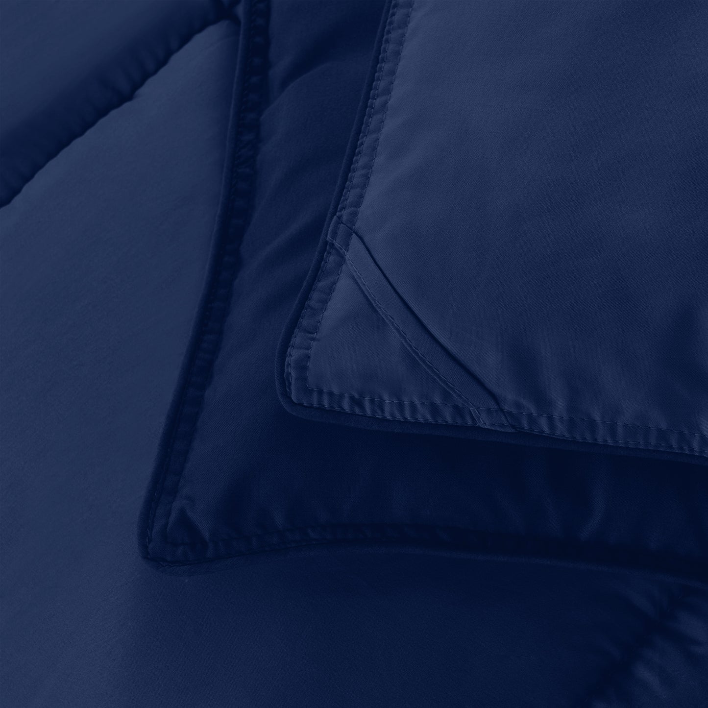 Elegant Comfort 3-Piece Box Stitched Comforter & Shams - Duvet Insert with 4 Corner Tabs