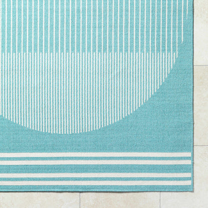 Nabil Aqua Outdoor Area Rug