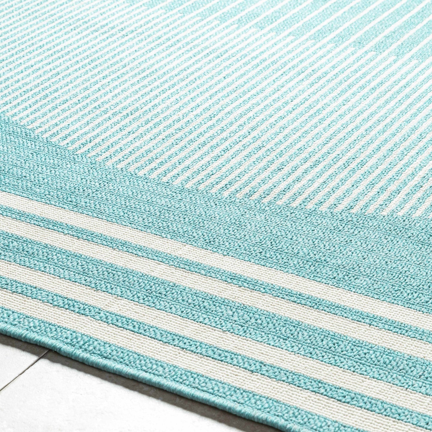 Nabil Aqua Outdoor Area Rug